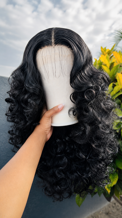 👑 Ebony Crown Futura Latisha Wig – 24" Black T-Part